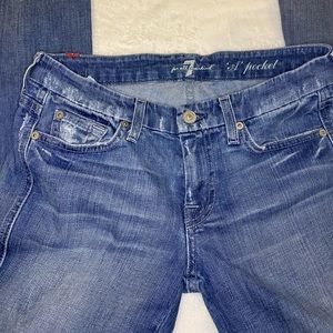 7 For All Mam kind vintage A pocket style flare denim